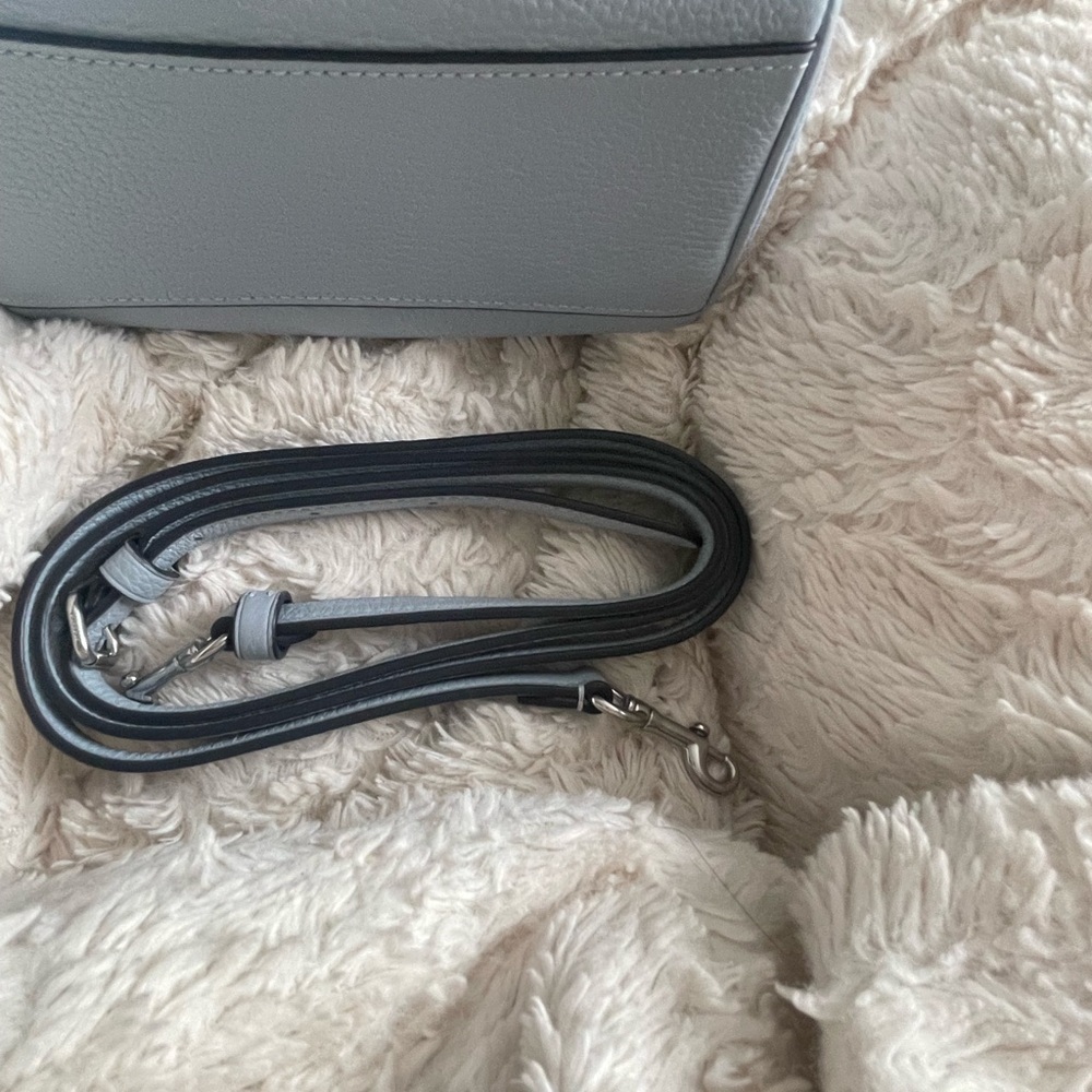 Coach Mini Rowan Crossbody, Shoulder Bag With Swagger Charms Ice Blue - Picture 9 of 9